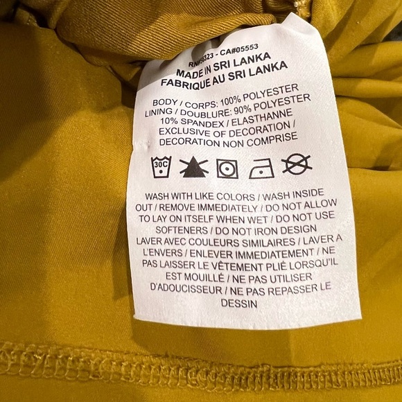 Nike Bronze/Gold Athletic Shorts Performance High Rise Thick Waist Sz L - Picture 6 of 9